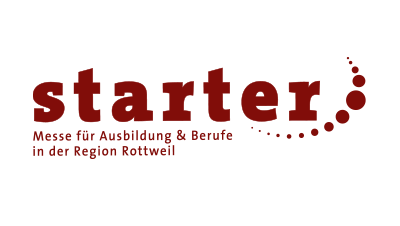 Link zur Veranstaltung starter in Rottweil Logo der starter, die Messe für Ausbildung und Berufe in der Region Rottweil